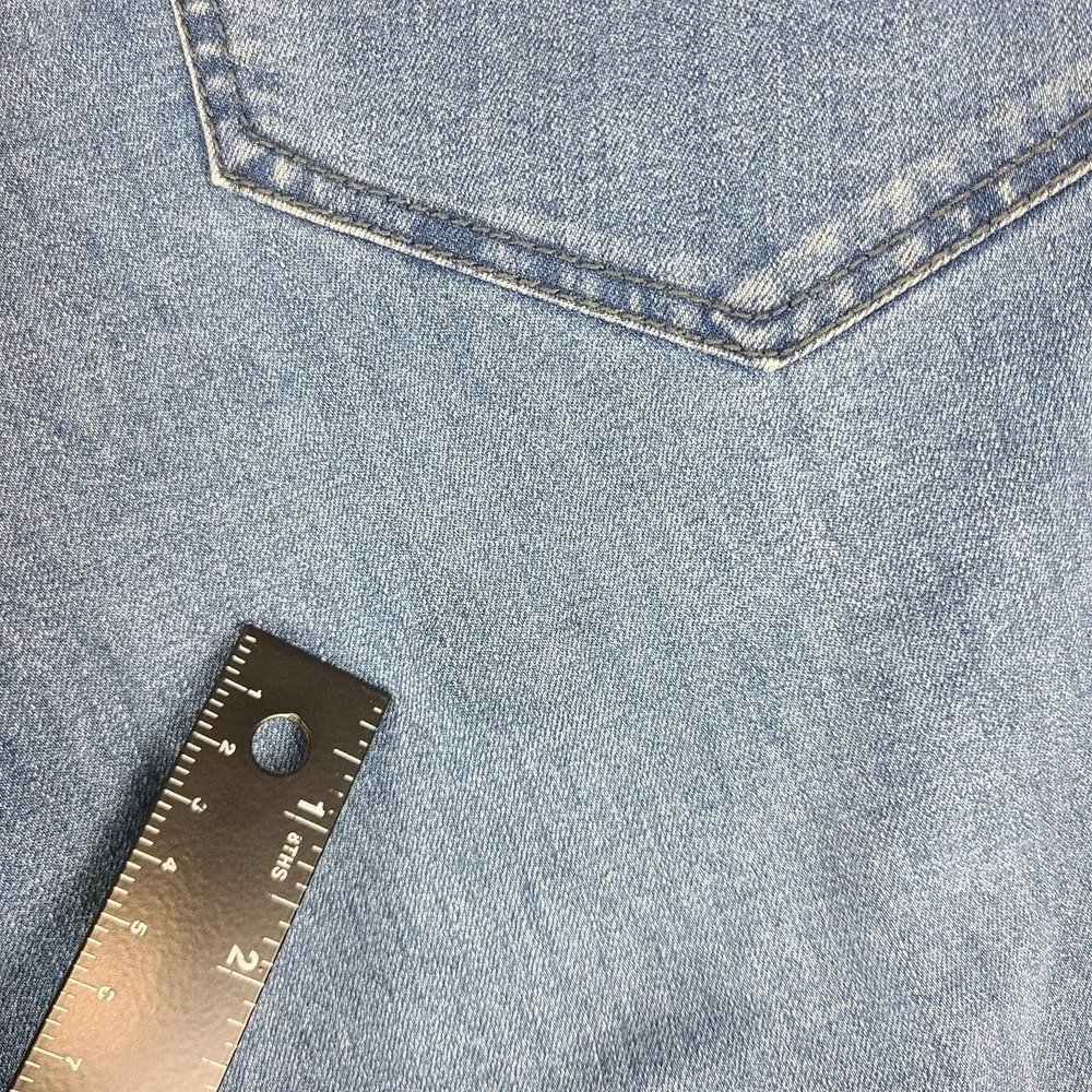 Buffalo David Bitton Jeans Mens 38x32 Blue Axel Slim Stretch Medium Wash Denim *